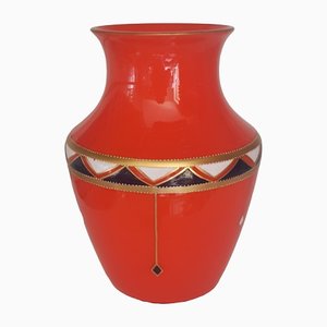 Antique Art Deco Tango Glass Vase, 1920s