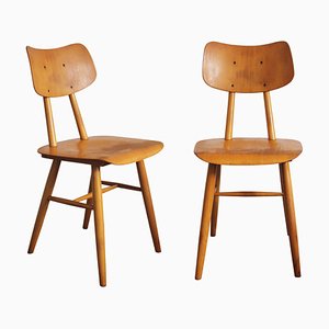 Mid-Century Dining Chairs by Ton, 1960s, Set of 2