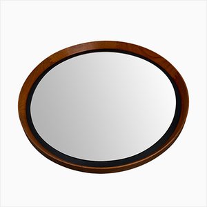 Scandinavian Teak Mirror by Uno & Östen Kristiansson for Luxus