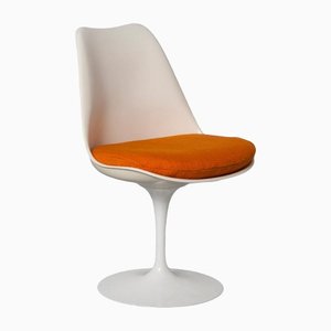 Orangefarbener Tulip Chair von Eero Saarinen für Knoll Inc. / Knoll International, 1960er