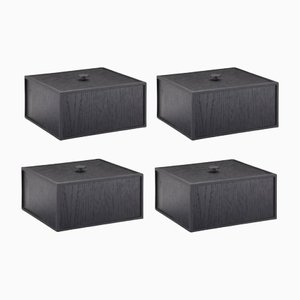 Black Ash Frame 20 Boxes by Lassen, Set of 4