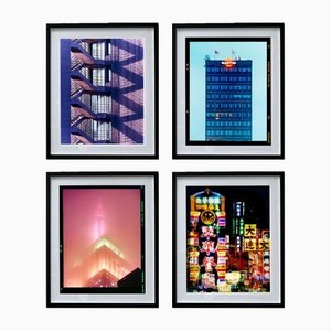 London, Milan, New York, Hong Kong, 2016-2022, Color Photographs, Set of 4