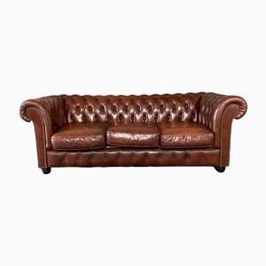 3-Seater Cattle Chesterfield Sofa