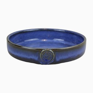 Blue Ceramic Bowl by Maria Philippi for Soholm Stentoj Nordlys, Denmark