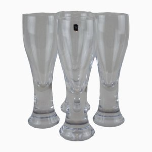 Mid-Century Beer Glasses from Gallo Glas Sweden, Set of 4