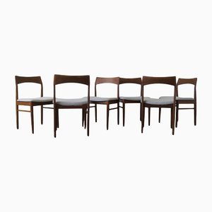 Teak Chairs by Henning Kjærnulf for Vejle Mobelfabrik, 1960s, Set of 6