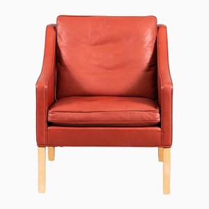 Oak and Leather 2207 Easy Chair by Børge Mogensen for Fredericia