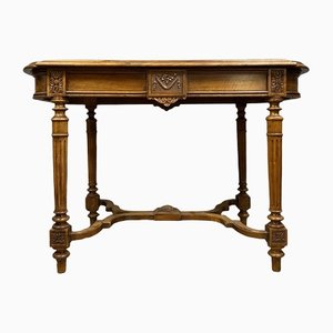 Louis XVI Desk Table in Solid Walnut, 1850