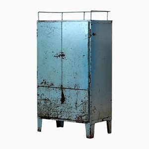 Industrial Iron Cabinet with Drawers, 1960s