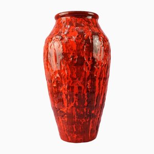 Grand Vase Mid-Century Rouge, 1960s
