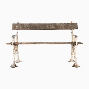 Victorian Faux Bois Garden Bench, 1890s