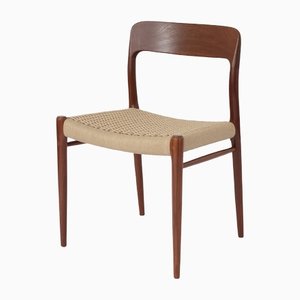 Vintage Danish Teak #75 Chair by Niels Møller, 1950s