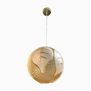 Ball Ceiling Lamp with Leaf Motif