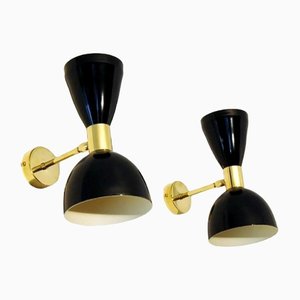 Vintage Wall Lamps from Stilnovo, Set of 2
