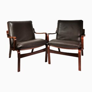 Modernist Armchairs from Skippers Mobler, Denmark, 1970s, Set of 2
