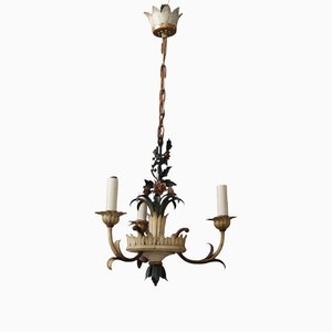Hollywood Regency French Floral Chandelier, 1960s