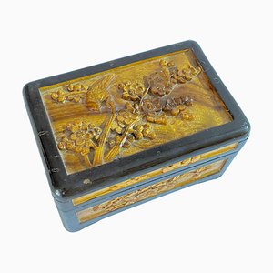 Chinese Carved Wood Jewelry Box, China, 1930s