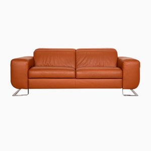 Cognac Leather 8151 Two-Seater Couch from Joop!