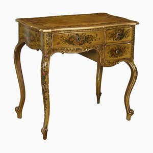 Venetian Baroque Style Desk in Wood, Italy, 20th Century