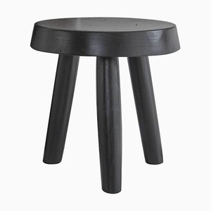 Low Black Stained Milk Stool