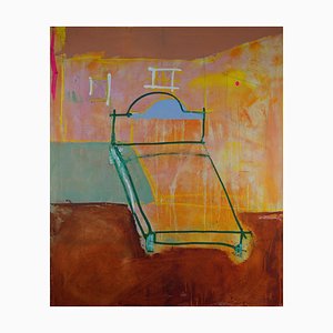 Candice O 'Donnell, Pig Dog Hotel, Neo Expressionist Gemälde, 2022, Acryl auf Leinwand