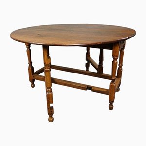Antique English Oak Flap Table