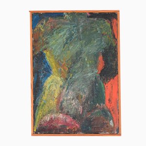 Ejvind Schaldemose, Nackte Frauenfigur, 1960er, Öl auf Leinwand