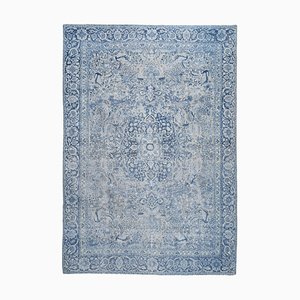 Tapis Oushak Vintage avec Bordure Riche