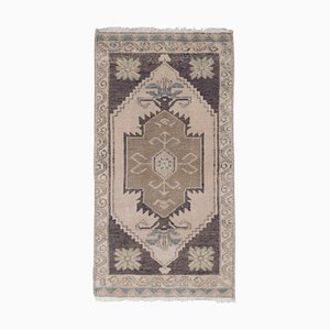 Small Distressed Oushak Rug