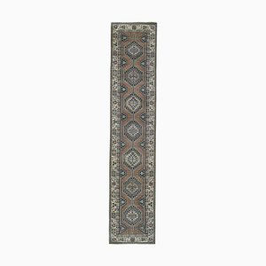 Turkish Distressed Oushak Runner Rug