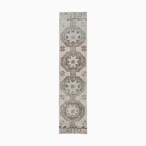 Long Kurdish Hand-Knotted Runner Rug