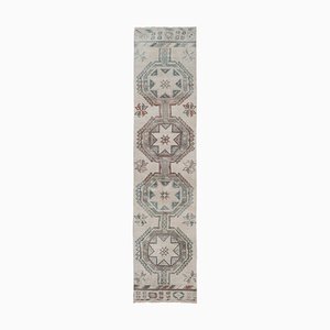 Long Kurdish Hand-Knotted Runner Rug