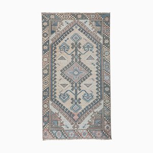 Blauer türkischer Vintage Teppich