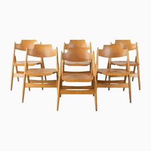 SE 18 Folding Chairs attributed to Egon Eiermann for Wilde+spieth, 1952, Set of 6