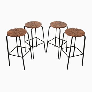 Bar Stools from Sika Møbler, 1960s, Set of 4