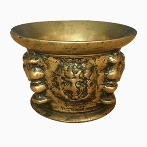 17th-Century Bronze Apothecary Bowl