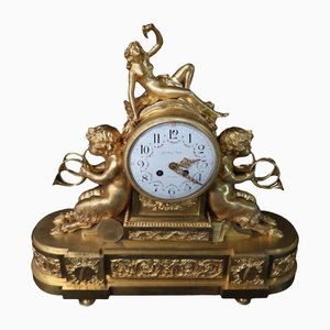 19th Century Gilt Bronze Clock