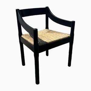 Black Carimate Chairs by Vico Magistretti, 2000s, Set of 6
