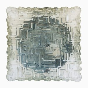 Square Wall Lamp in Glass, 1960s