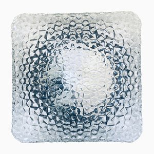 Square Wall Lamp in Glass by RZB Leuchten, 1960s