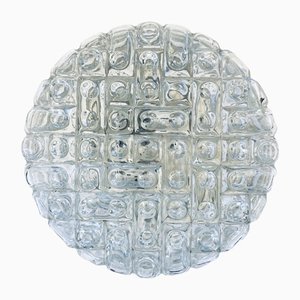 Lámpara de pared de vidrio de Erco Leuchten, años 60