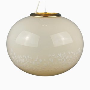 Italienische Beige Murano Hängelampe von Vetri Murano, 1970er