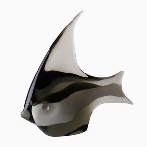 Grail Glass Fish Sculpture by Livio Seguso