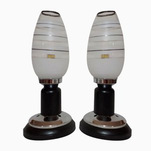 Night Table Lamps, 1950s, Set of 2