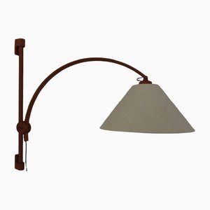Vintage Adjustable Wall Lamp in Teak from Domus, 1960s or 1970s
