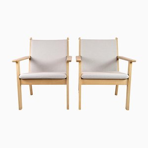 Model GE284 Lounge Chairs attributed to Hans J. Wegner, 1960s, Set of 2