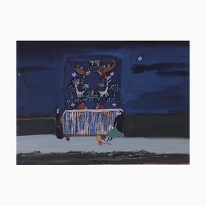 Tutu Kiladze, Tappeto Tessitore, 2022, olio su tela