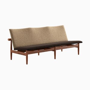 Japan Series Sofa in Wood and Fabric by Finn Juhl