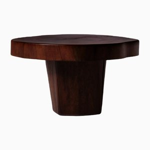Solid Free Form Wooden Side Table, 1970s