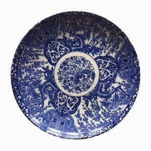 Large Japanese Blue and White Porcelain Charger Plate